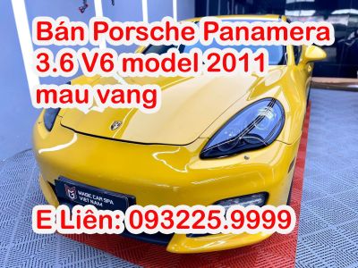 Chính chủ cần bán xe Porsche Panamera 3.6 V6 model 2011 màu vàng nội thất vàng kem