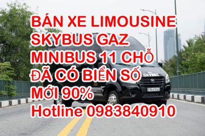 Xe limousine skybus GAZ MINIBUS 11 Chỗ. Đã có biển số - mới 90%
